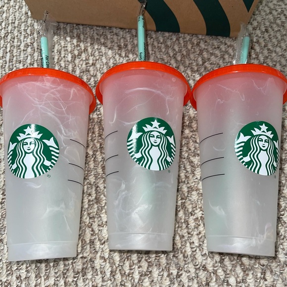 STARBUCKS COLOR CHANGING MARBLE CUPS - Picture 4 of 4